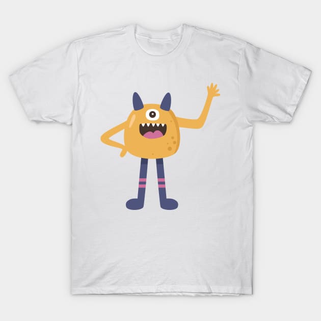 Cute one eye monster T-Shirt by Vizzzual